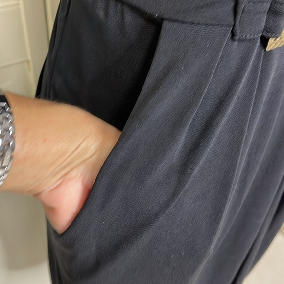 Thalia Sodi Black Sheath Knee Length Dress with Belt Accent Women's Size S - Picture 4 of 11